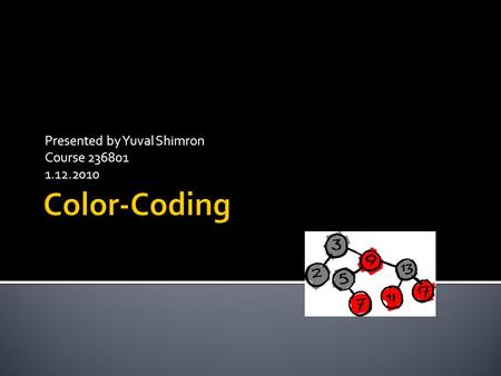 Presented by Yuval Shimron Course 236801 1.12.2010.
