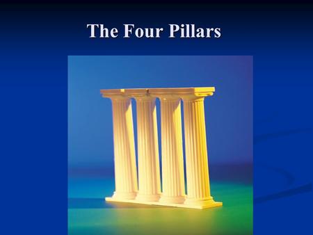 The Four Pillars. Four Pillars Medication Self-Management Medication Self-Management Patient Centered Health Record Patient Centered Health Record (PHR)