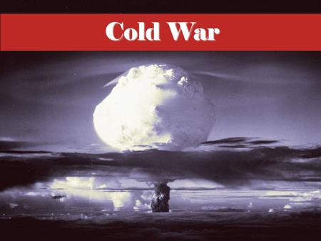 Cold War The era known as the “Cold War” lasted roughly from the close of World War II until the end of the 1980s. Rather than military combat, rivalry.