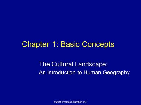 Chapter 1: Basic Concepts