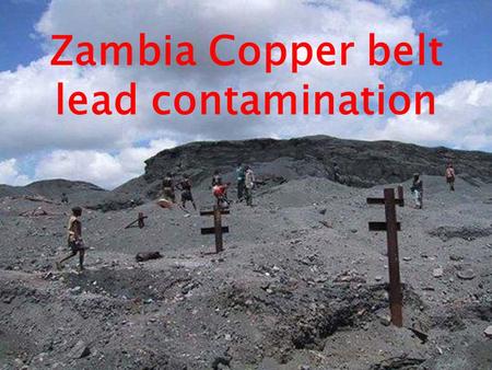 Zambia Copper belt lead contamination