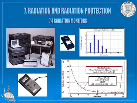 There are two kinds of radiation monitors used for medical purposes: survey monitors personal monitors.