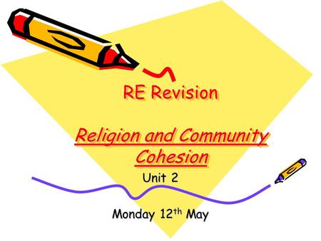 RE Revision Religion and Community Cohesion