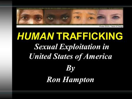 Sexual Exploitation in United States of America By Ron Hampton