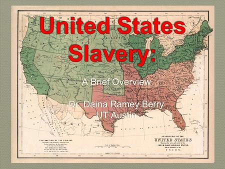 United States Slavery: