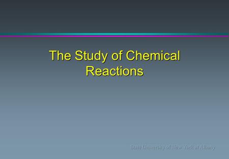 The Study of Chemical Reactions. Equilibrium Constants and Free Energy l Thermodynamics: deals with the energy changes that accompany chemical and physical.