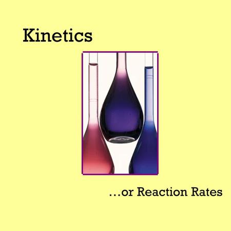 Kinetics …or Reaction Rates. Change The ice melted. The nail rusted.