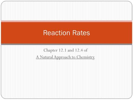 Chapter 12.1 and 12.4 of A Natural Approach to Chemistry Reaction Rates.
