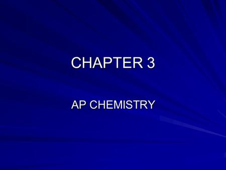 CHAPTER 3 AP CHEMISTRY. AMU Atomic masses come from the carbon-12 scale Mass of carbon-12 is exactly 12 amu Nitrogen-14 has an amu of 14.0031 this is.