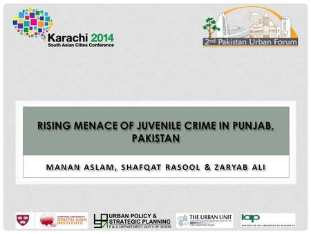 Rising Menace of Juvenile Crime in Punjab, Pakistan