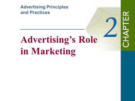 Advertising’s Role in Marketing