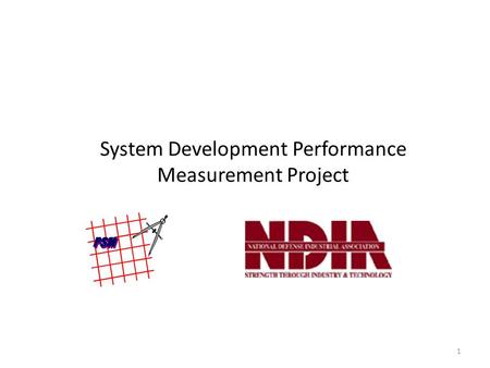 System Development Performance Measurement Project 1.
