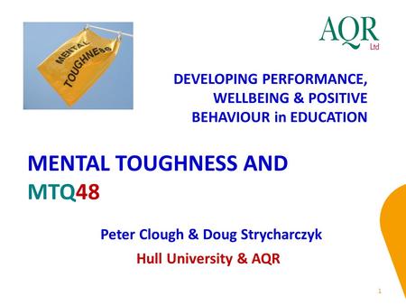 MENTAL TOUGHNESS AND MTQ48