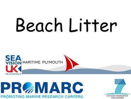 Beach Litter. What do we find on our beaches? What harm does it do? Where does it come from?