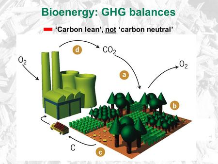 Bioenergy: GHG balances ‘Carbon lean’, not ‘carbon neutral’