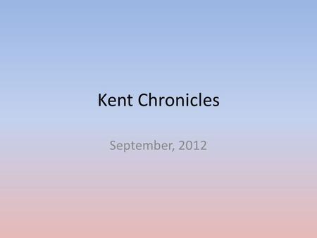 Kent Chronicles September, 2012. First Red Scare 1920’s Palmer Raids.