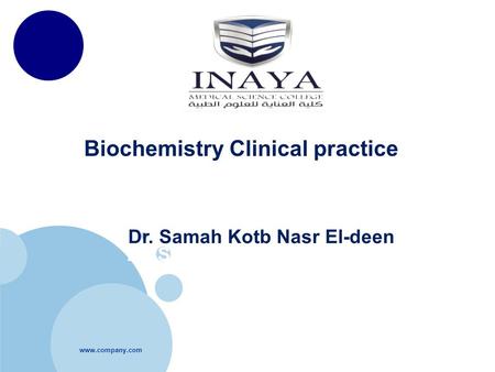 Biochemistry Clinical practice