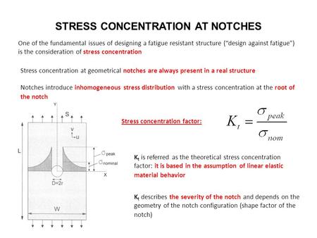 STRESS CONCENTRATION AT NOTCHES