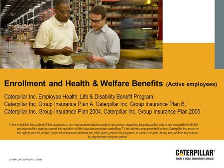 Enrollment and Health & Welfare Benefits (Active employees)