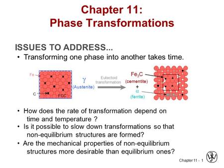 Chapter 11: Phase Transformations