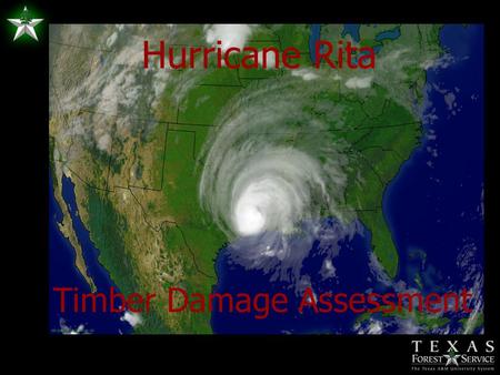 Hurricane Rita Timber Damage Assessment. Initial Map of Potential Damage (SRS)