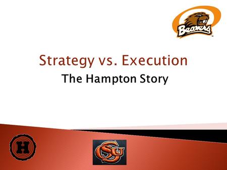 Strategy vs. Execution The Hampton Story. 2  Family-owned company in business since 1950s  One large Doug fir sawmill in Willamina, Oregon- annual production.