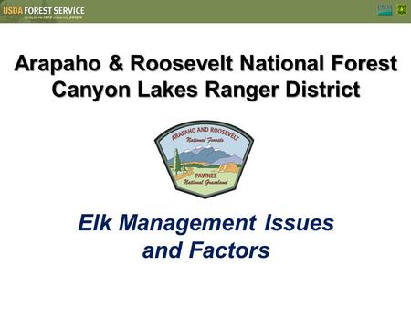 Arapaho & Roosevelt National Forest Canyon Lakes Ranger District