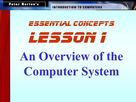 slide presentation on computer