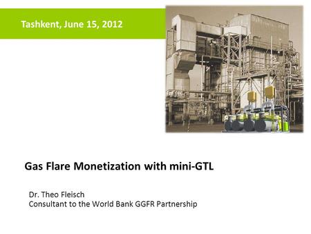 Gas Flare Monetization with mini-GTL
