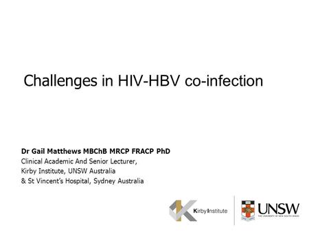 Challenges in HIV-HBV co-infection