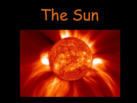 The Sun. Of medium size by star standards, it is composed mainly of hydrogen (73 percent by mass) and helium (25 percent by mass)