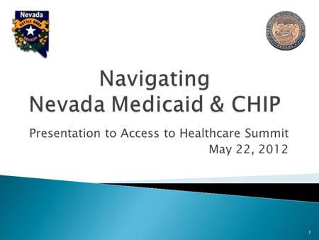 Presentation to Access to Healthcare Summit May 22, 2012 1.