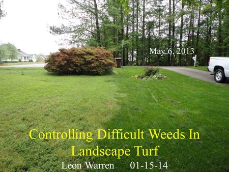Controlling Difficult Weeds In Landscape Turf