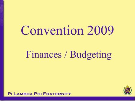 Finances / Budgeting Convention 2009.  Filing requirements changing annually until the 2010 tax year (Filed in 2011 and later)  Filing due on the 15.