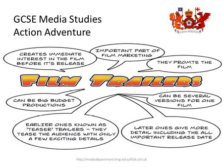 GCSE Media Studies Action Adventure Film Trailers