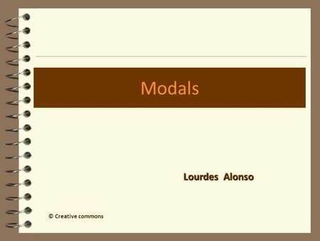 Modals Lourdes Alonso © Creative commons.