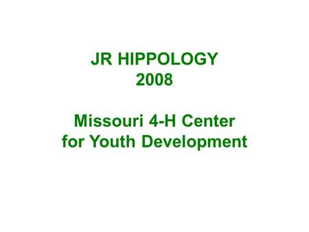 Missouri 4-H Center for Youth Development