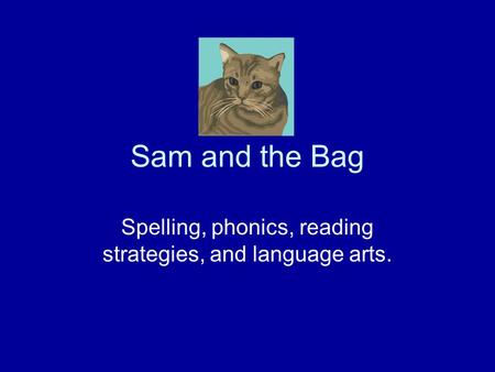 Sam and the Bag Spelling, phonics, reading strategies, and language arts.