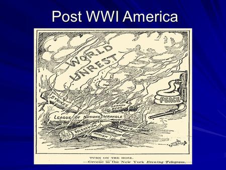 Post WWI America.