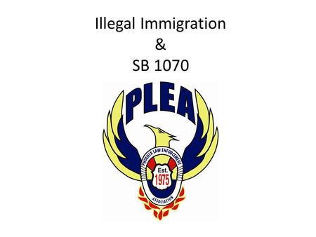 Illegal Immigration & SB 1070. Why Arizona Had to Act Illegal immigration is paid for by Arizona taxpayers F.A.I.R. - cost: $2.7 billion a year – Low.