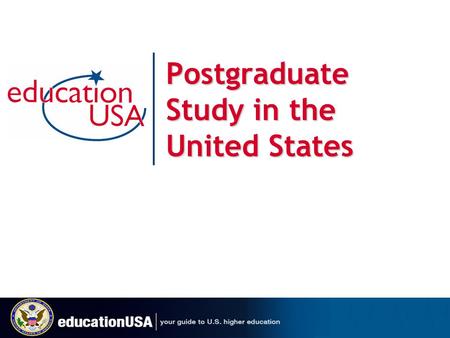 Postgraduate Study in the United States