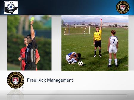 1 Free Kick Management 2 Free Kick and Restart Management Free Kicks fall into two basic restart categories… Quick Ceremonial.