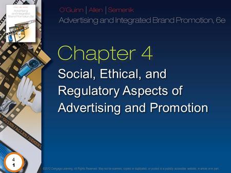 Social, Ethical, and Regulatory Aspects of Advertising and Promotion