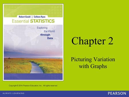 Copyright © 2014 Pearson Education, Inc. All rights reserved Chapter 2 Picturing Variation with Graphs.