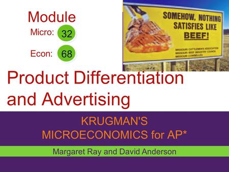 Product Differentiation and Advertising