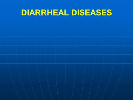 Respiratory Infections, Diarrhea and Influenza
