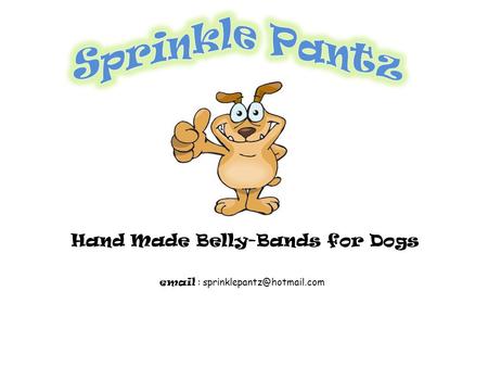 Hand Made Belly-Bands for Dogs