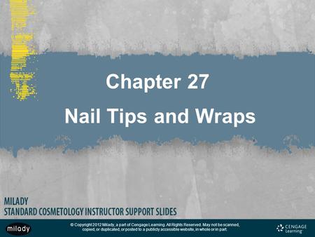 Chapter 27 Nail Tips and Wraps