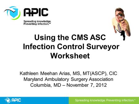 Infection Control Surveyor Worksheet