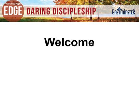 Welcome. Ben Marquez Director of Discipleship 316.737.6383.